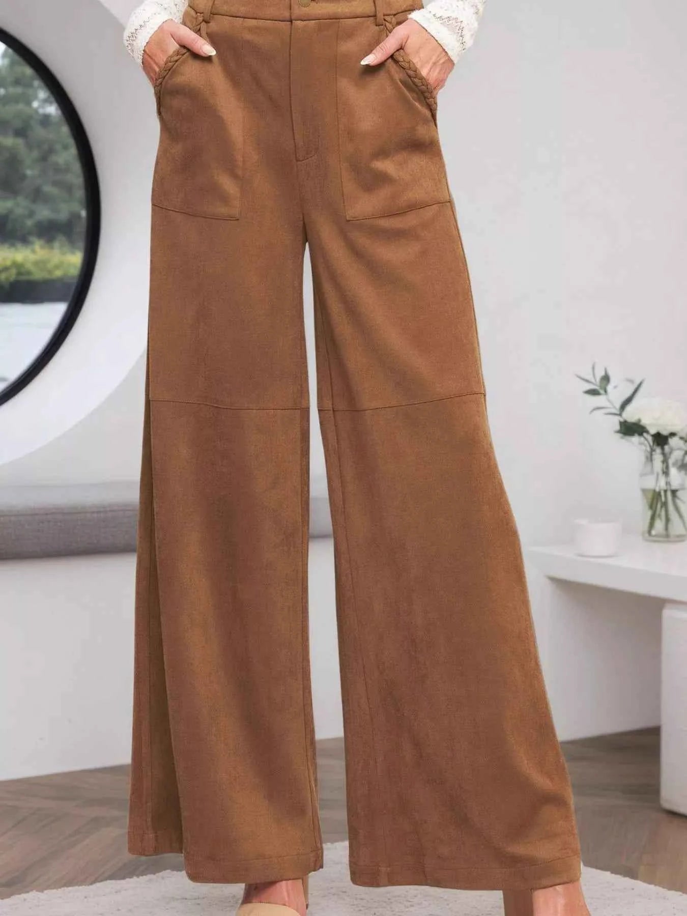 High-Waisted Wide Leg Pants.