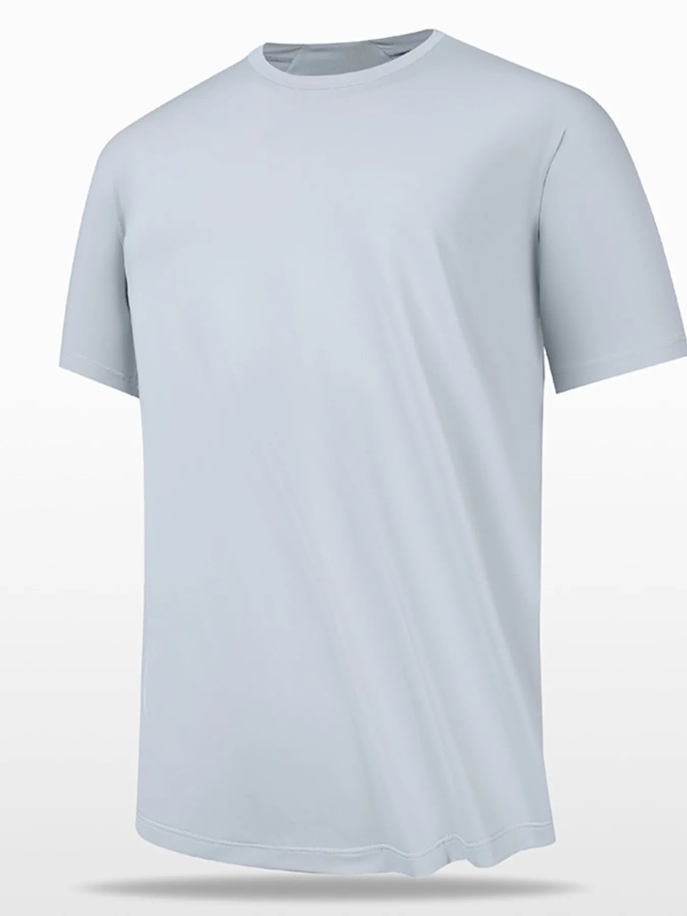 Men's Plus Size Round Neck Short Sleeve T-Shirt.