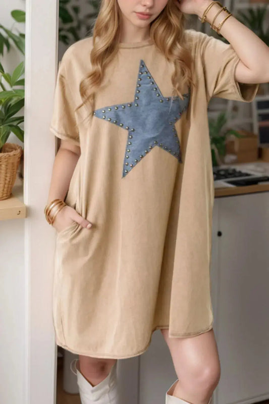 Star T Shirt Dress for women.