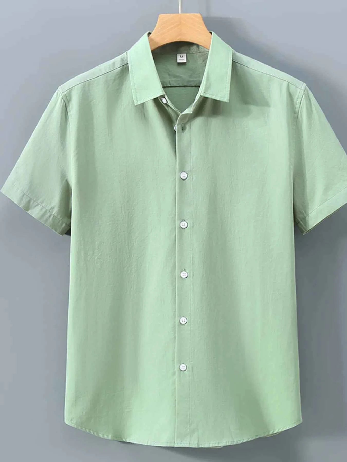 Men's Plus Size Short Sleeve Casual Shirt.