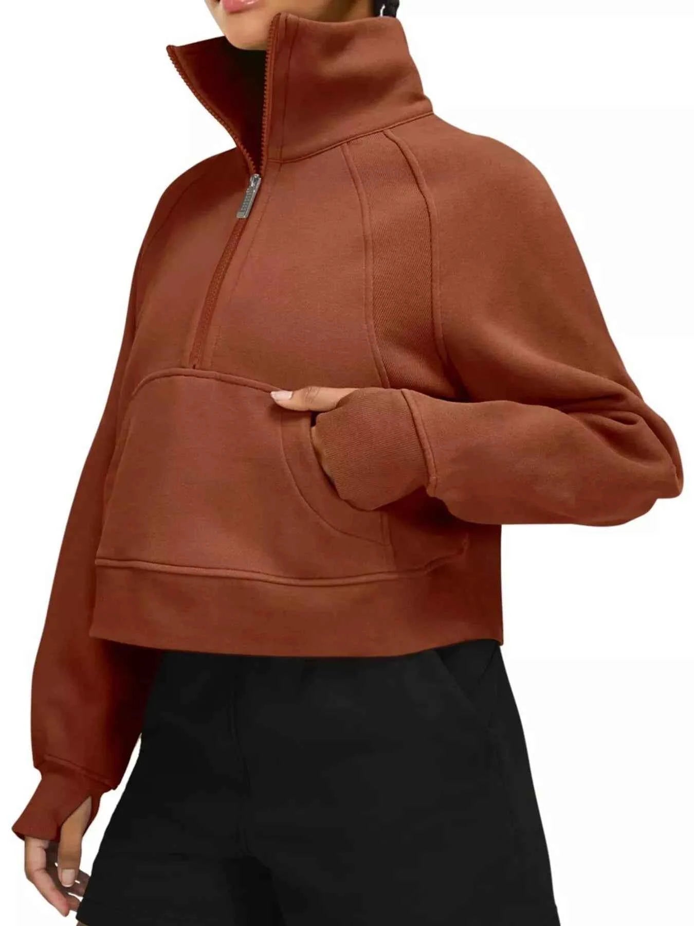 Half Zip Raglan Sleeve Sweatshirt