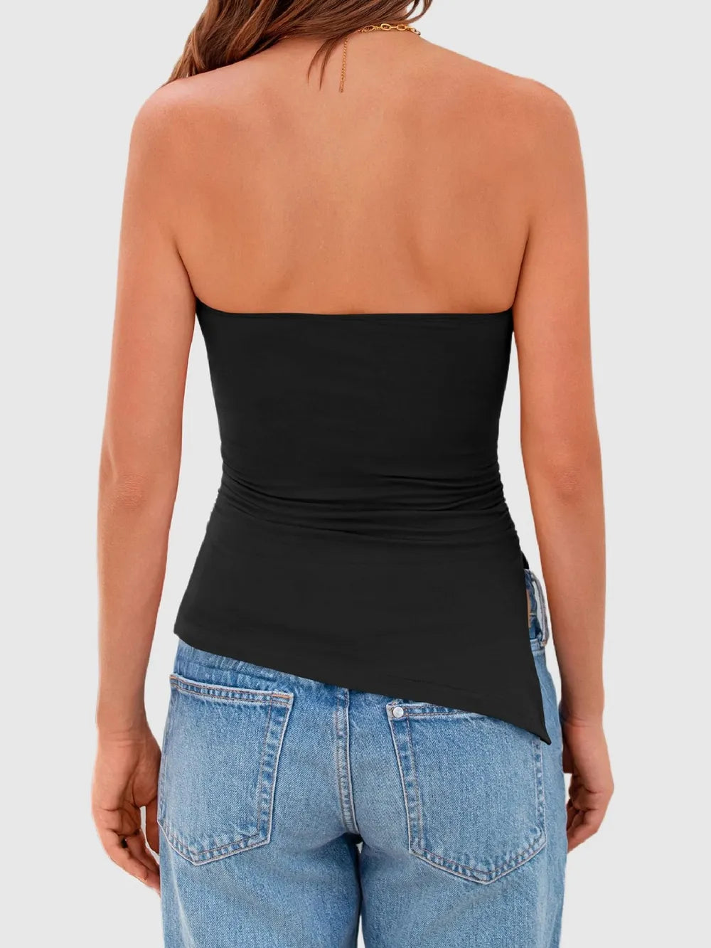 Side Slit Tube Top.