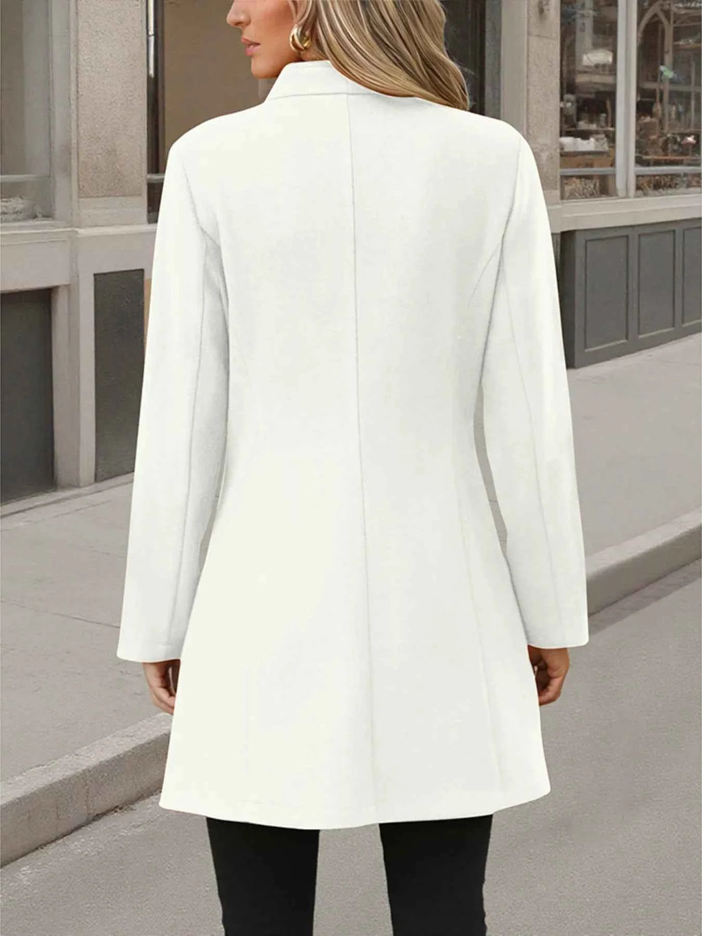 Button Up Long Sleeve Coat.