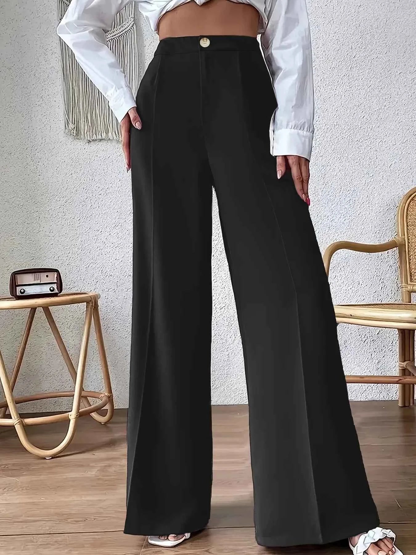 High Waist Wide Leg Pants