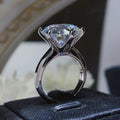 10 Carat Moissanite 925 Sterling Silver Ring.