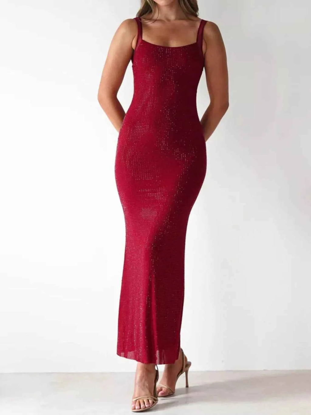 Backless Sleeveless Bodycon Maxi Dress