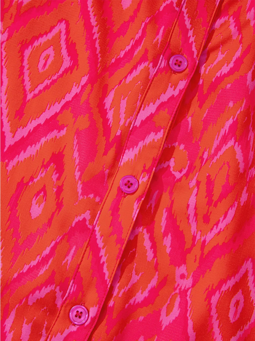 Diamond Print Flounce Sleeve Shirt.