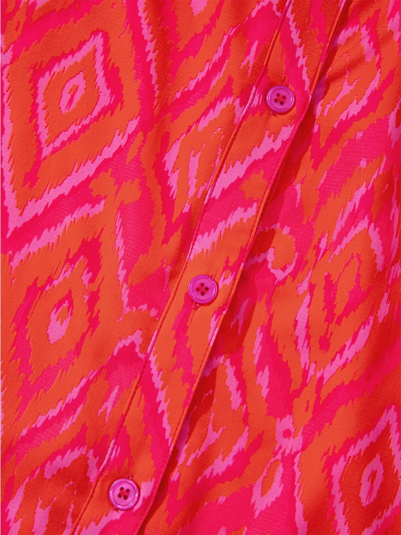 Diamond Print Flounce Sleeve Shirt.