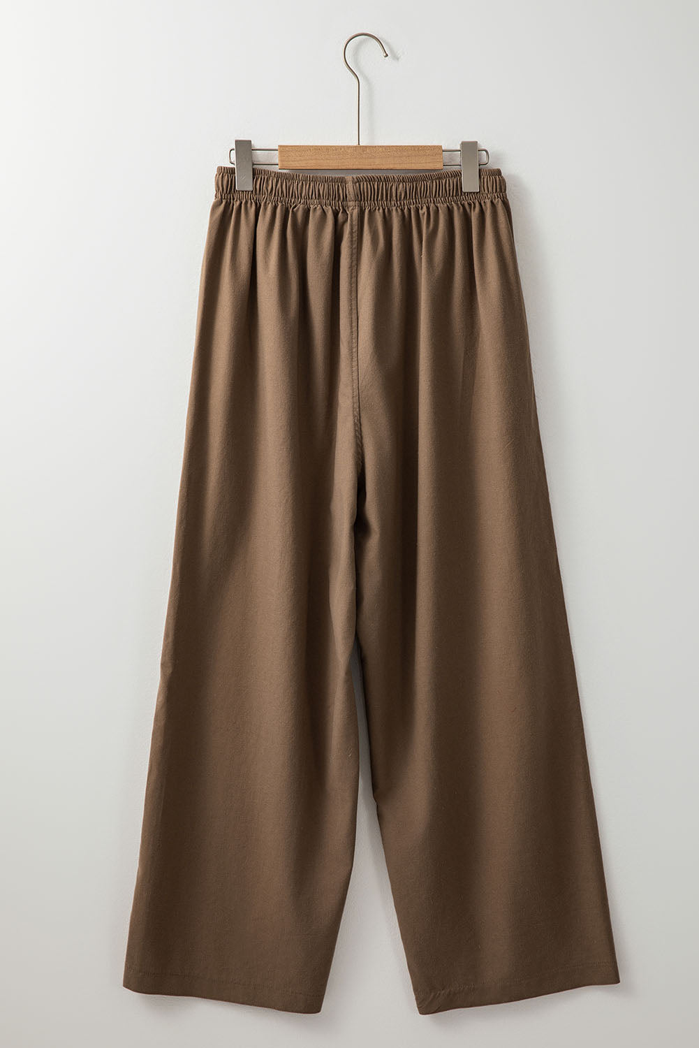 Desert Palm Cotton Linen Drawstring Waist Wide Leg Pants Dear-Lover Dropshipping