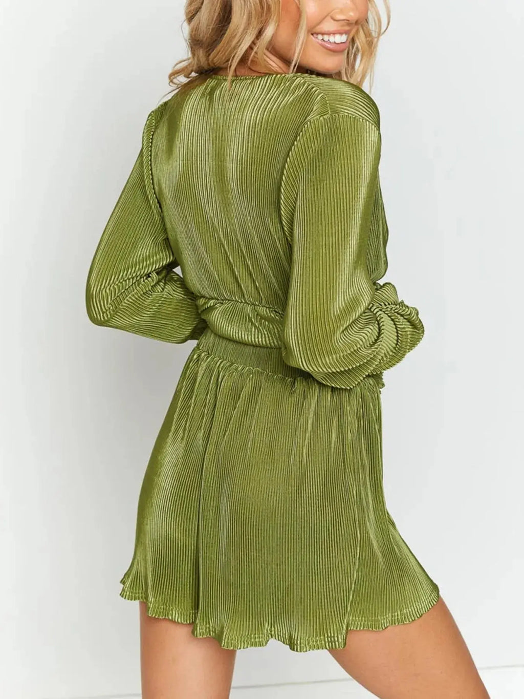 Long Sleeve Top and Shorts Set.