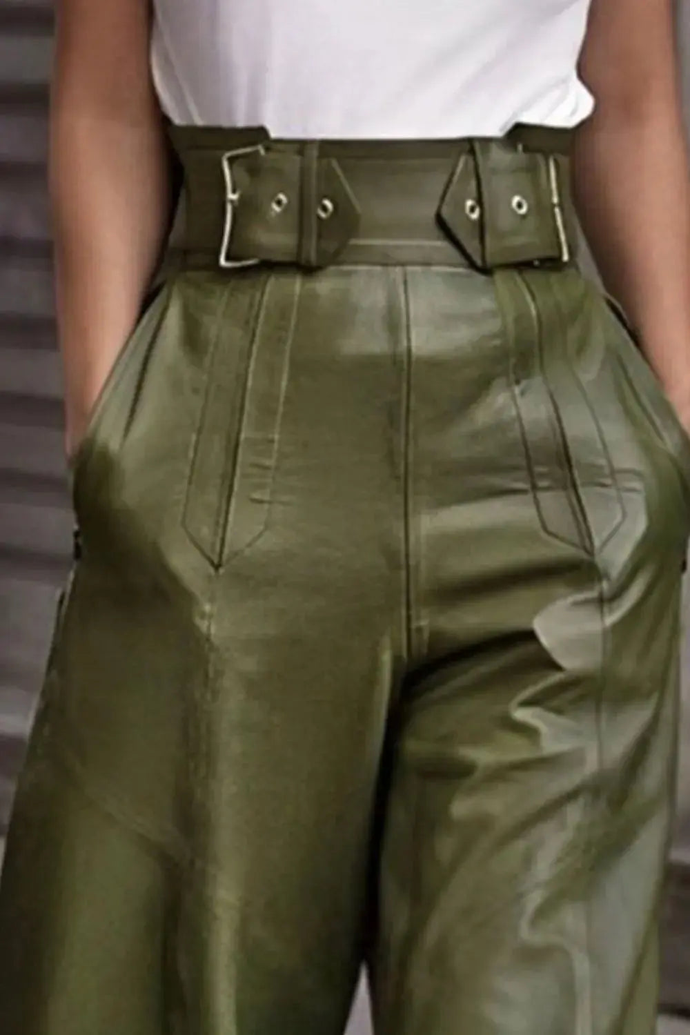 High Waist Wide Flare Pants.