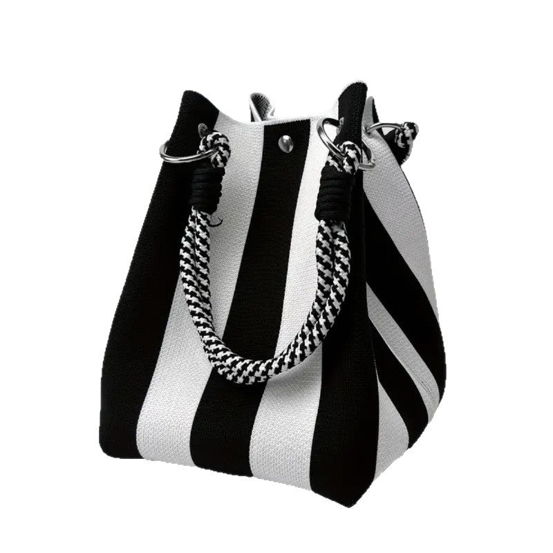 Bucket bag, woven bag, knitted hand-carry bag, single-shoulder bag eprolo