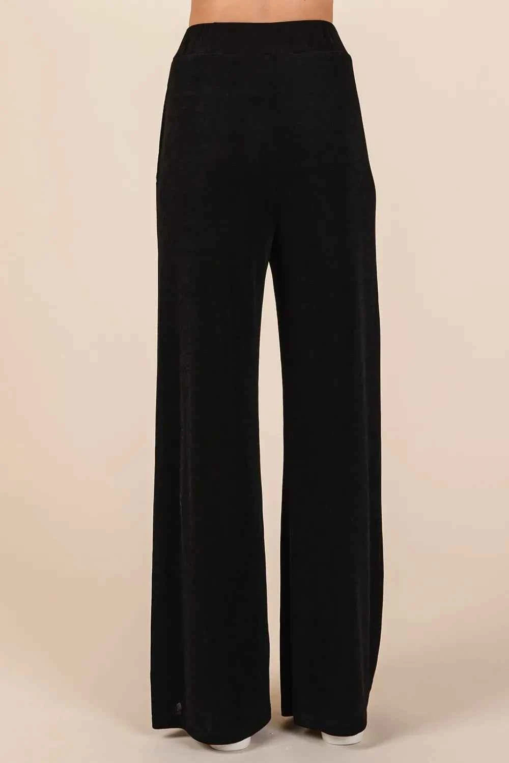 Mittoshop Elastic Waist Pants with Side Pockets