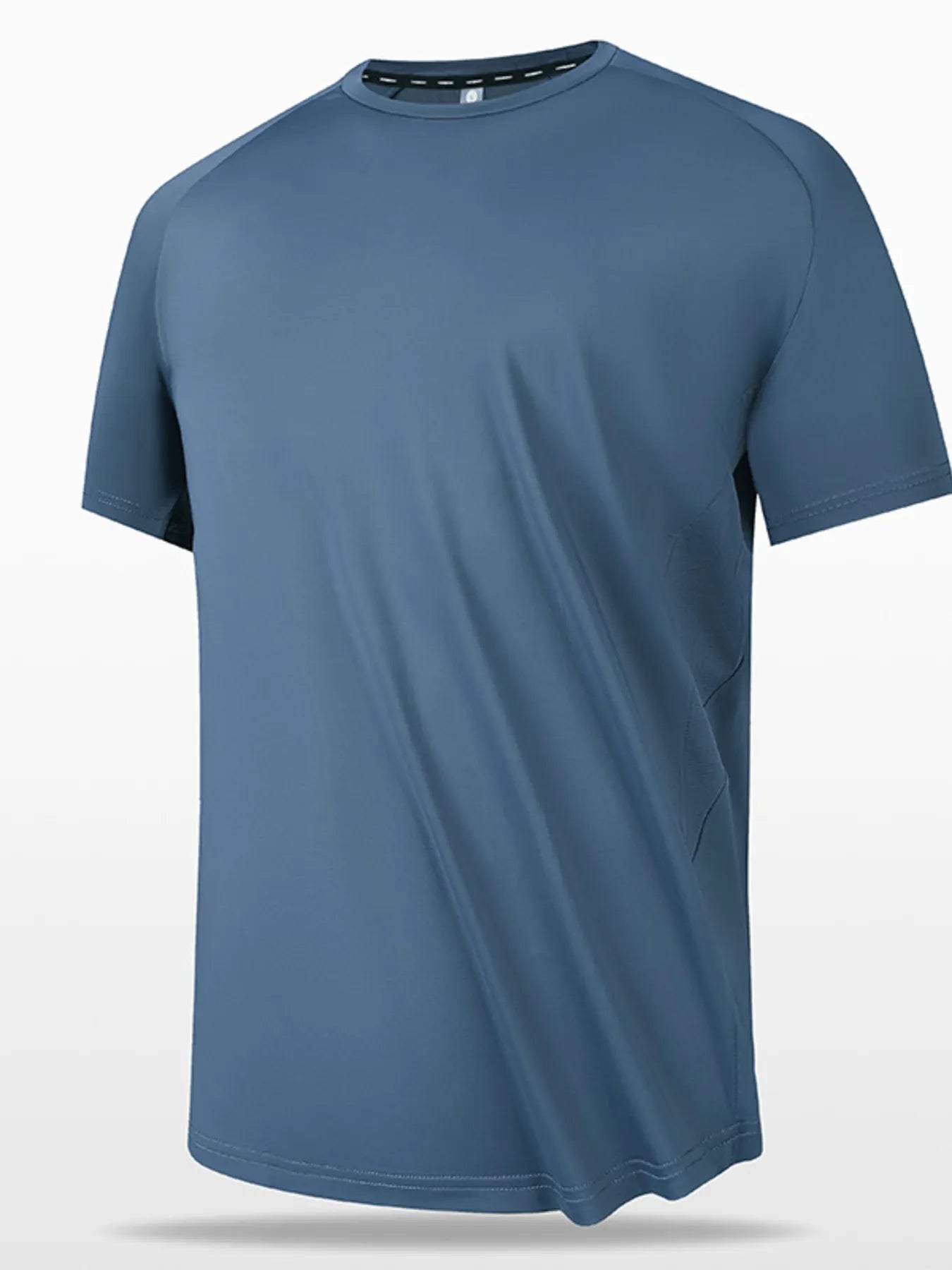 Men's Full Size Round Neck Short Sleeve T-Shirt.