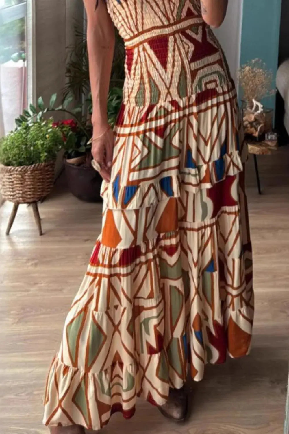 Tube Colorful Long  Dress.