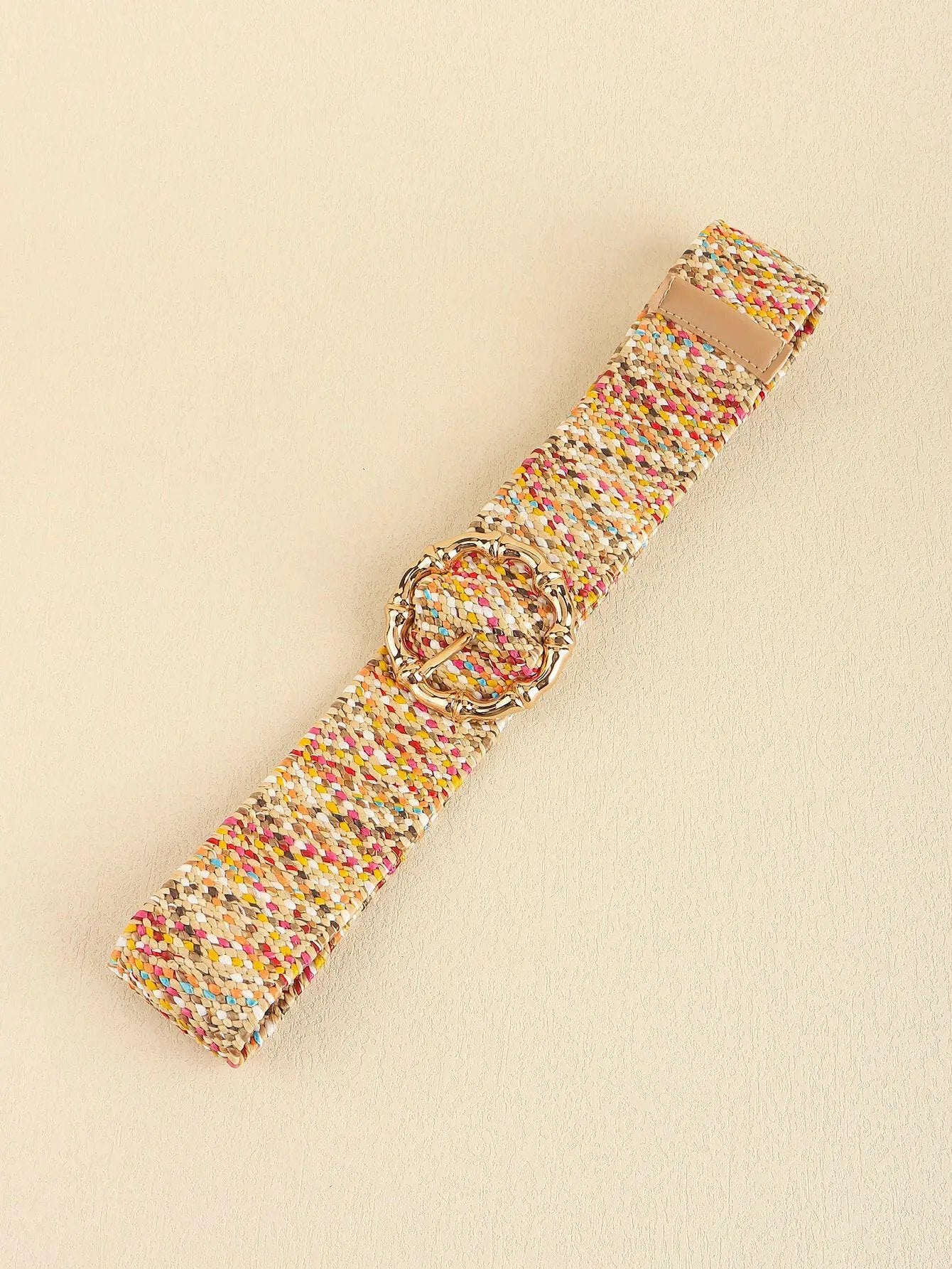 Multicolored Wide Belt.