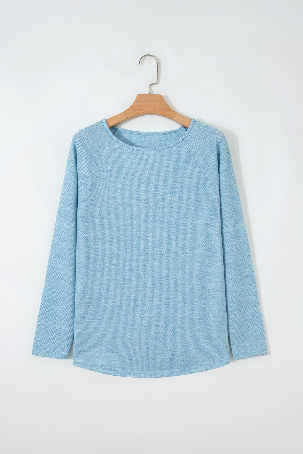 Myosotis Textured Raglan Sleeve Knit Loose Top