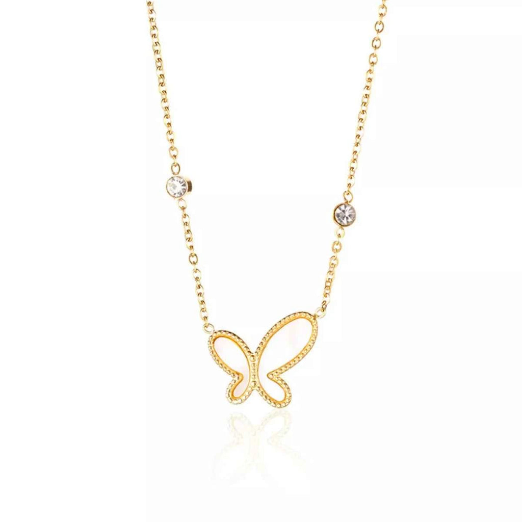 18K Gold-Plated Butterfly Necklace