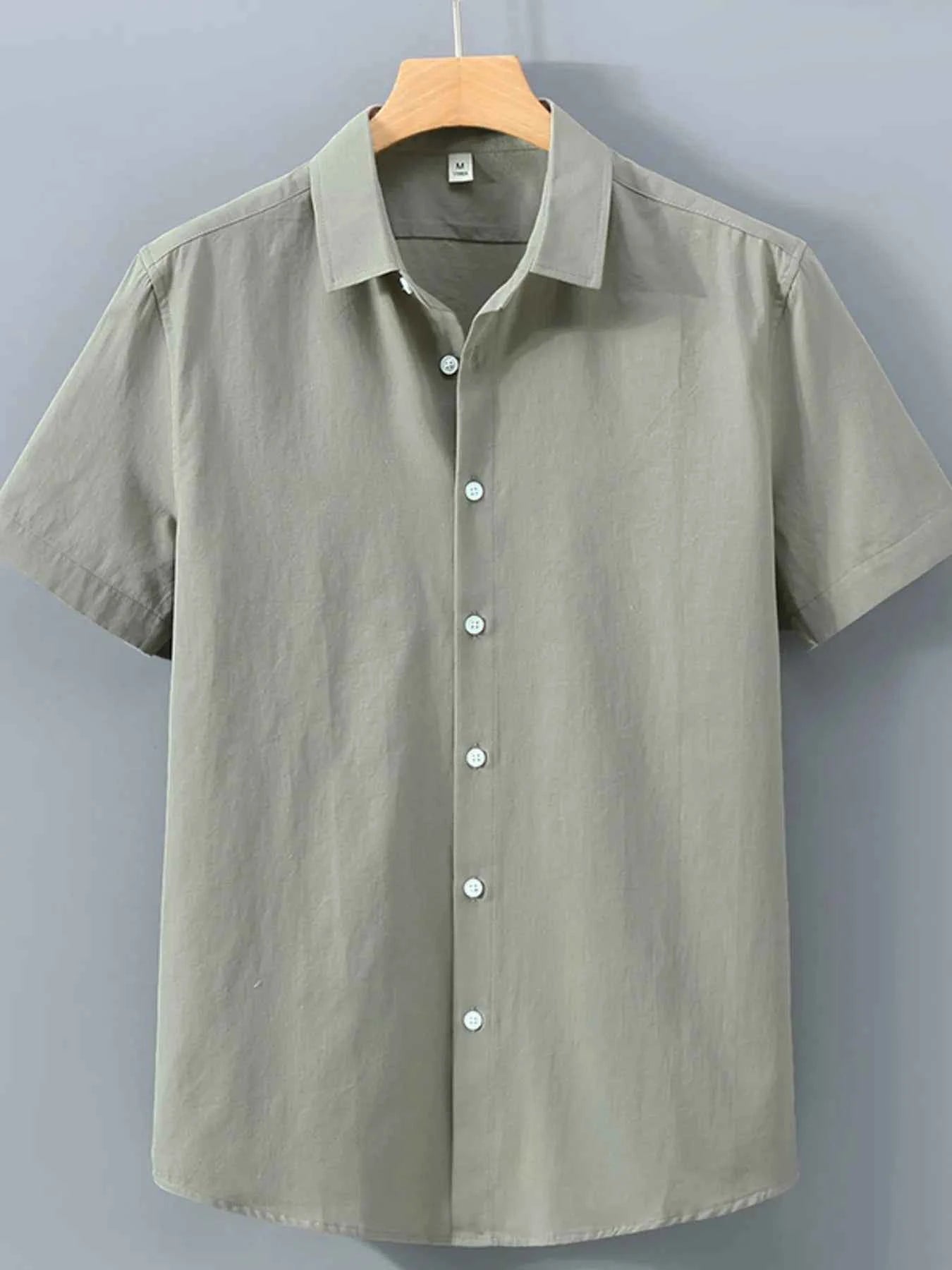 Men's Plus Size Short Sleeve Casual Shirt.