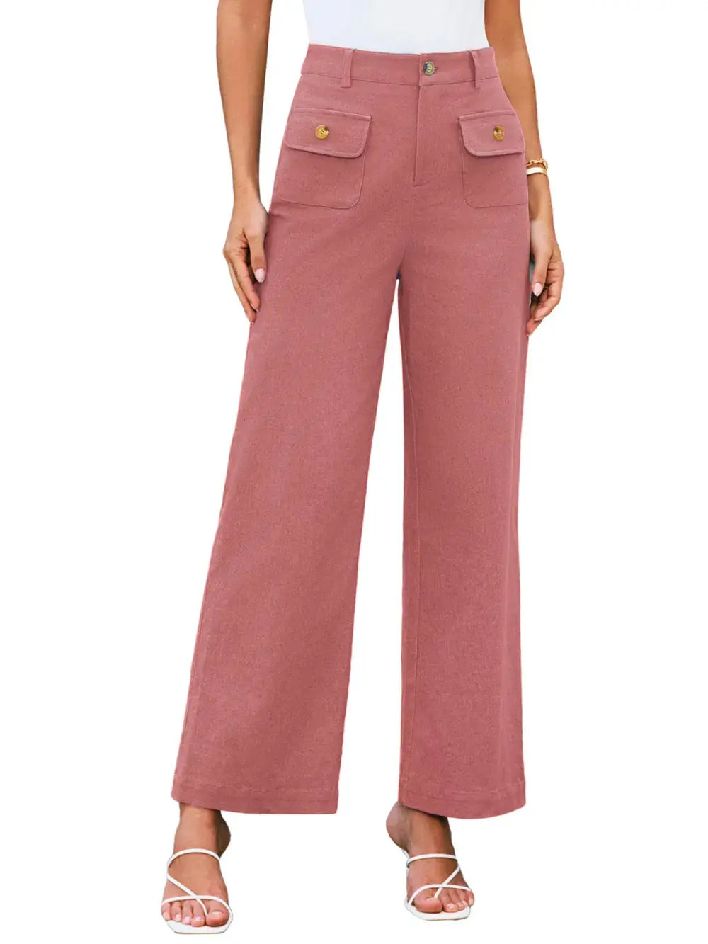 High Waist Wide Leg Pants.