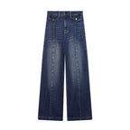 High waisted wide leg jeans
