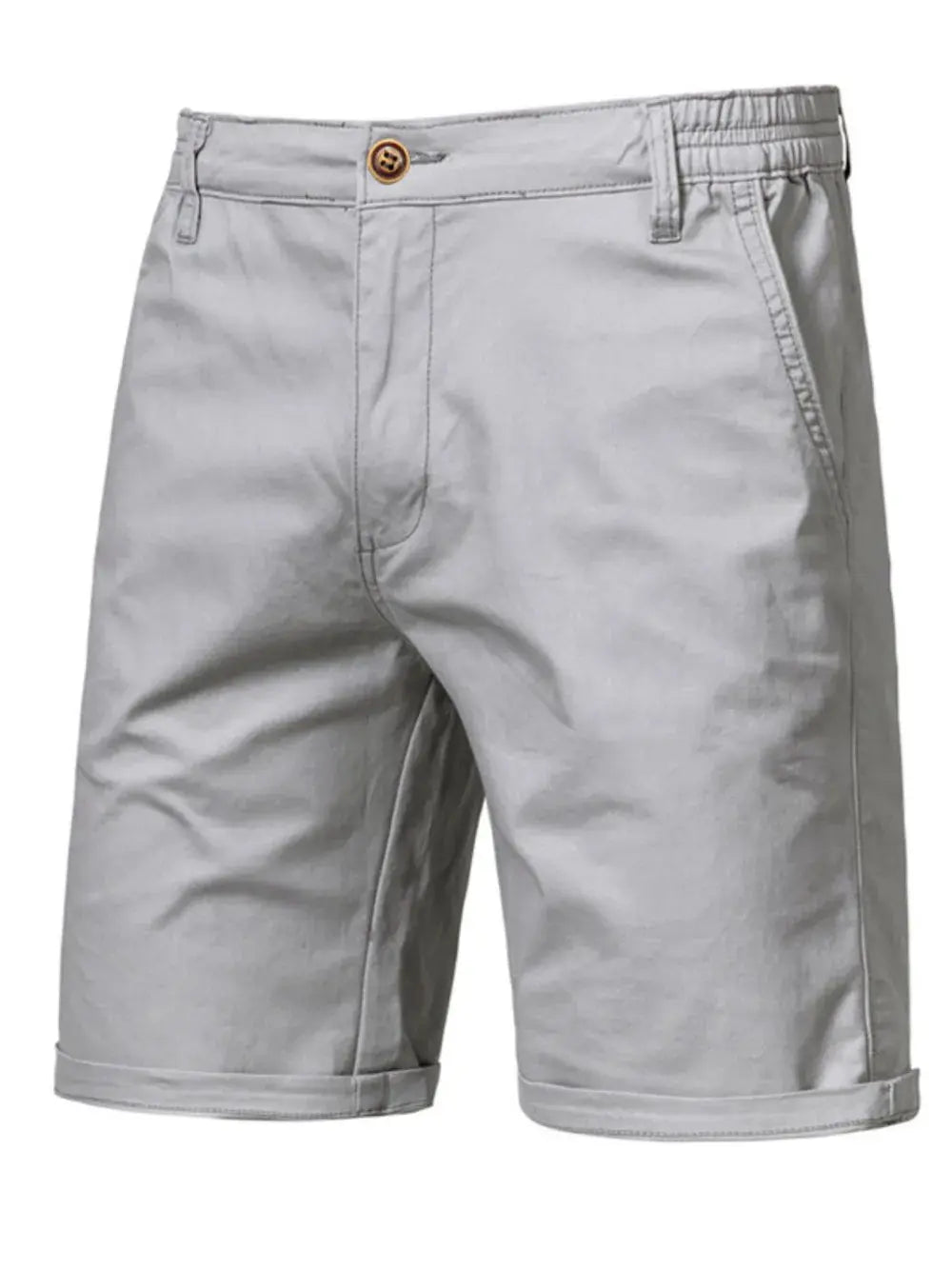 Men's Elastic Waist Shorts with Pockets.