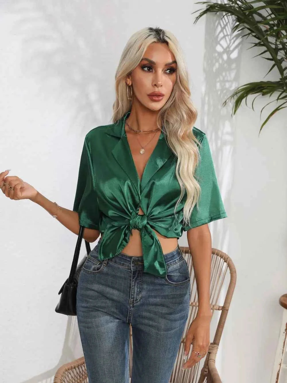 Button Down Short Sleeve Shirt.