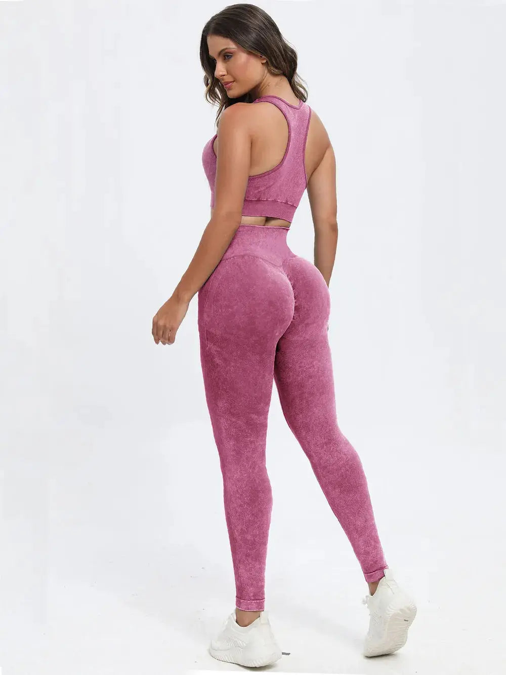 Scoop Neck Wide Strap Top and Pants Active Set.