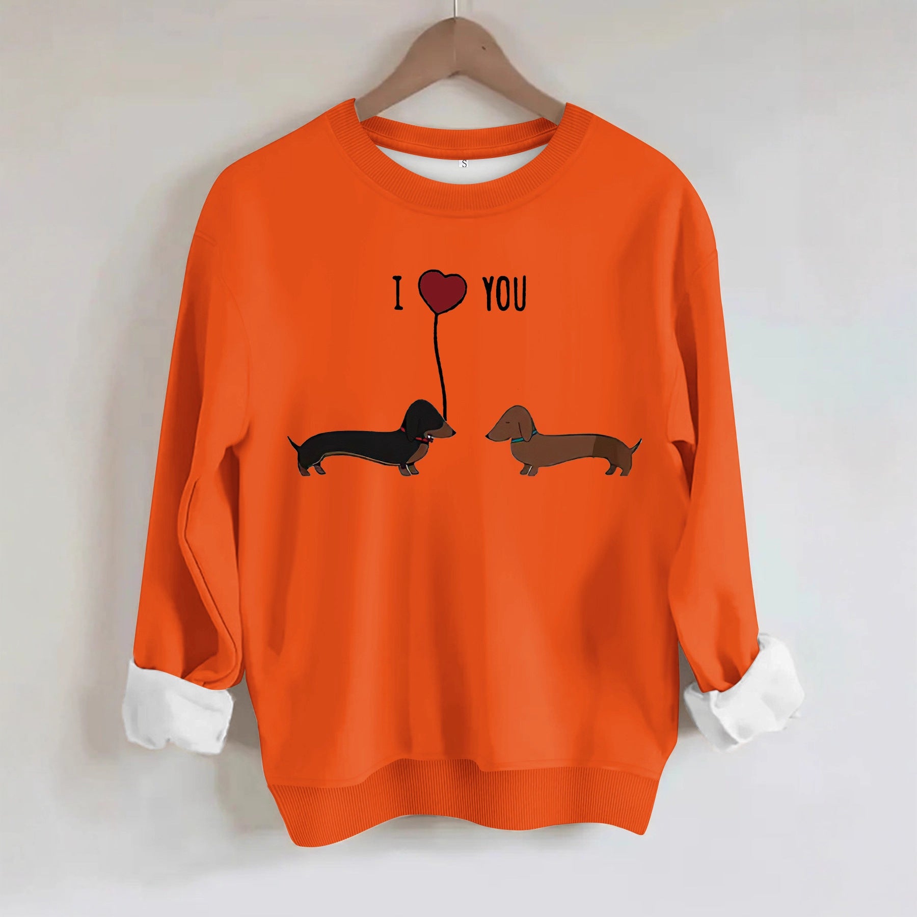 Two dog print hoodies