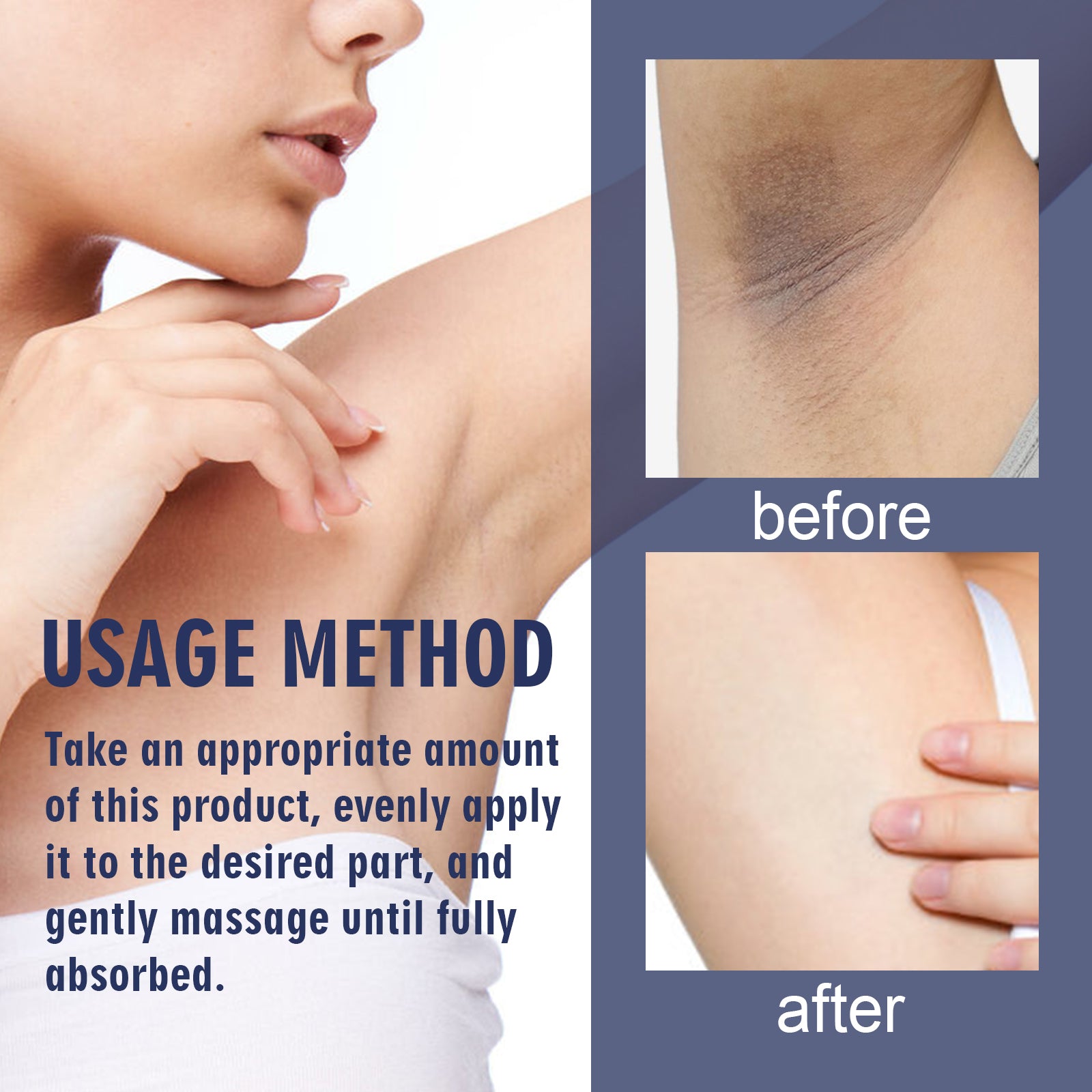 OUHOE Underarm Care Cream Knee Knuckle Elbow Armpit Dull Moisturizing Cleansing Skin Beauty Cream