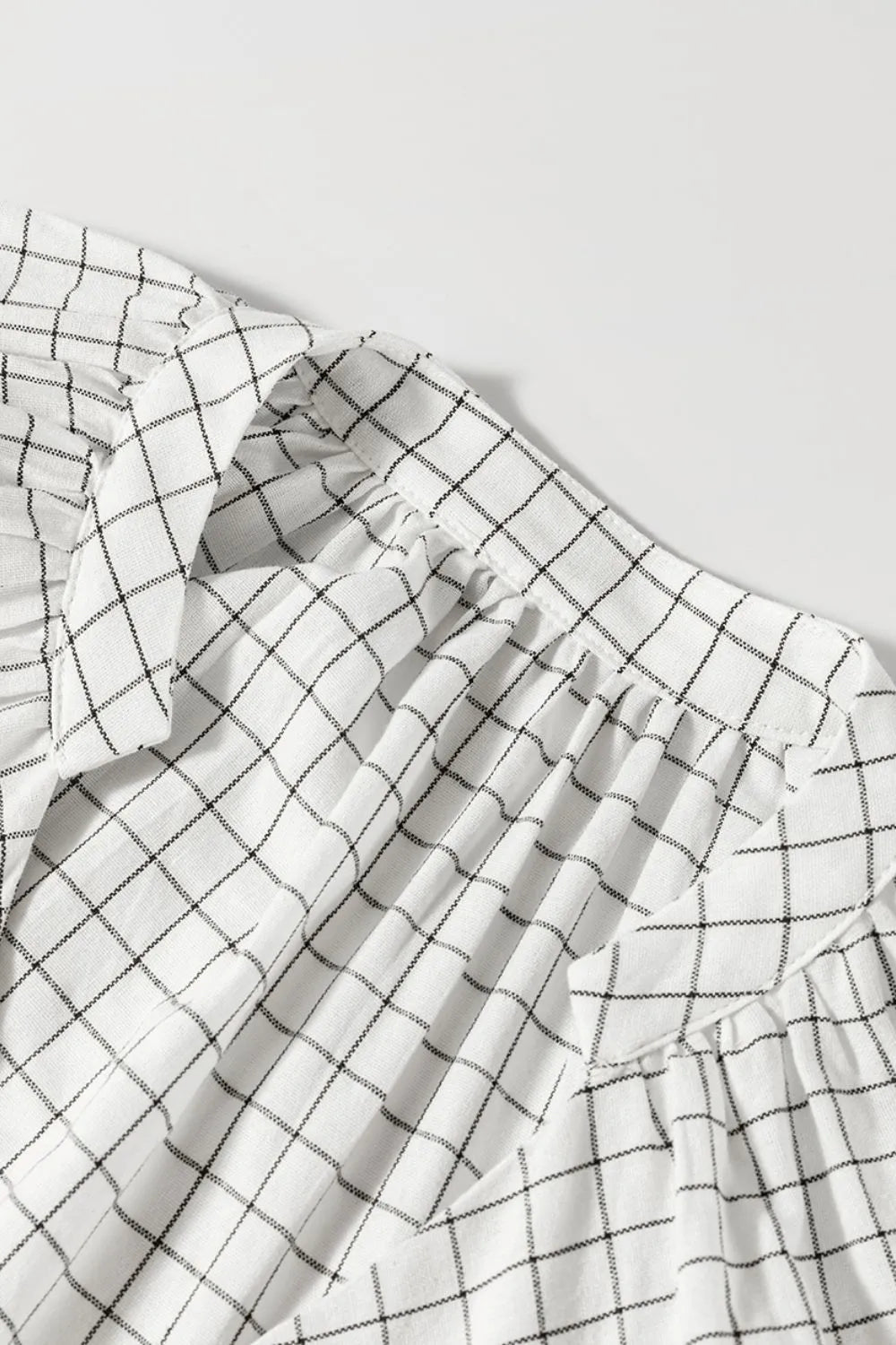 Balloon Sleeve Mini Dress.