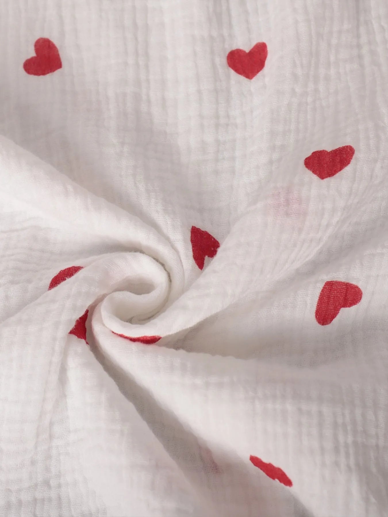 Colorful Heart Print Shirt and Shorts Set.