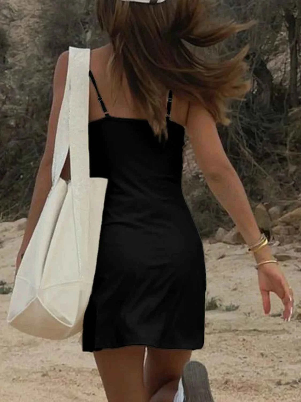 Casual Spaghetti Strap Mini Dress