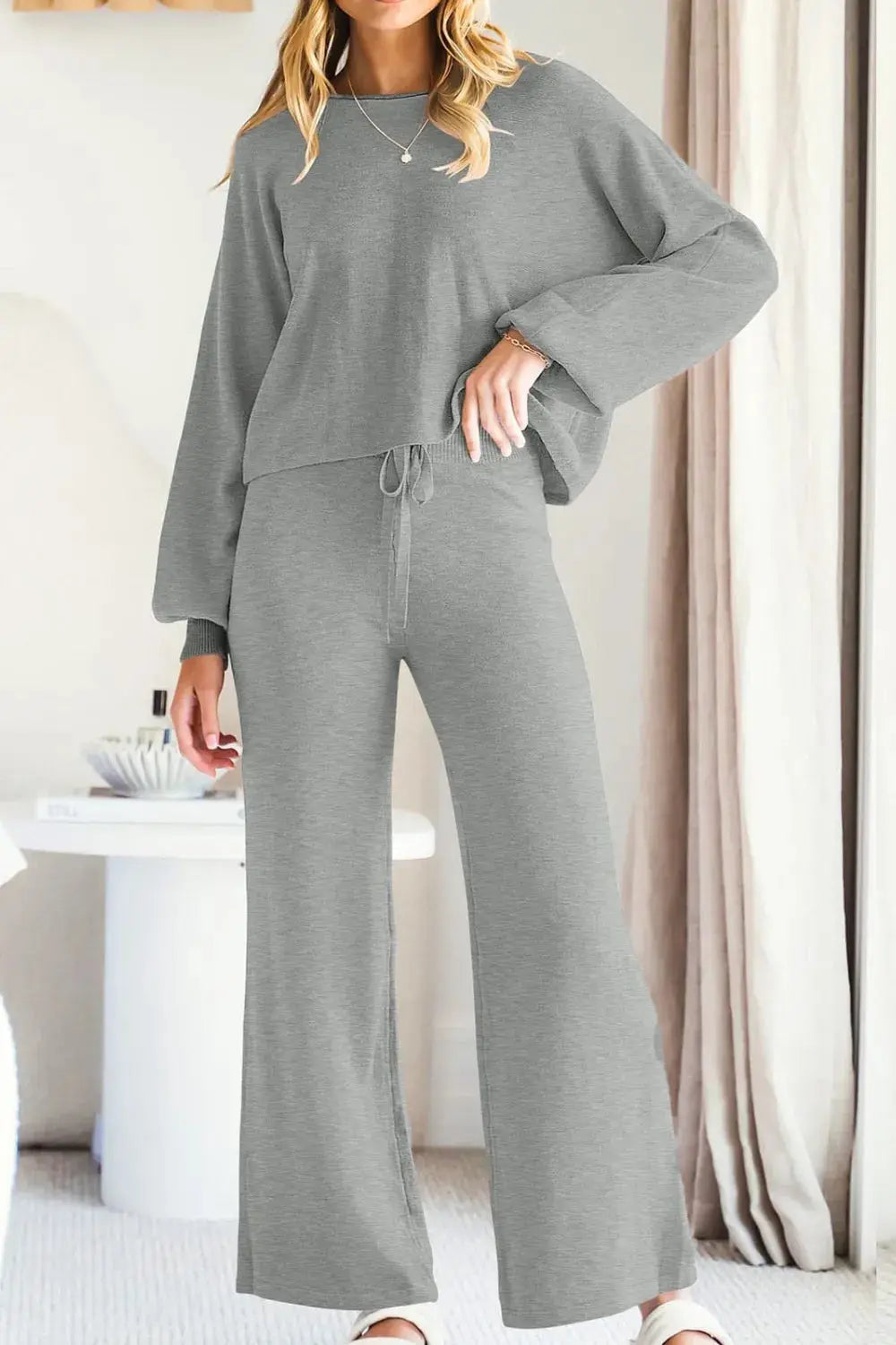 Long Sleeve Top and Pants Set WOMEN.