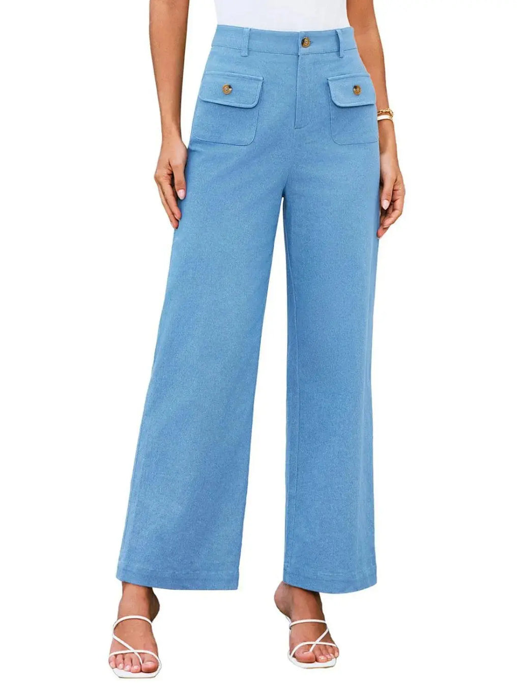 High Waist Wide Leg Pants.