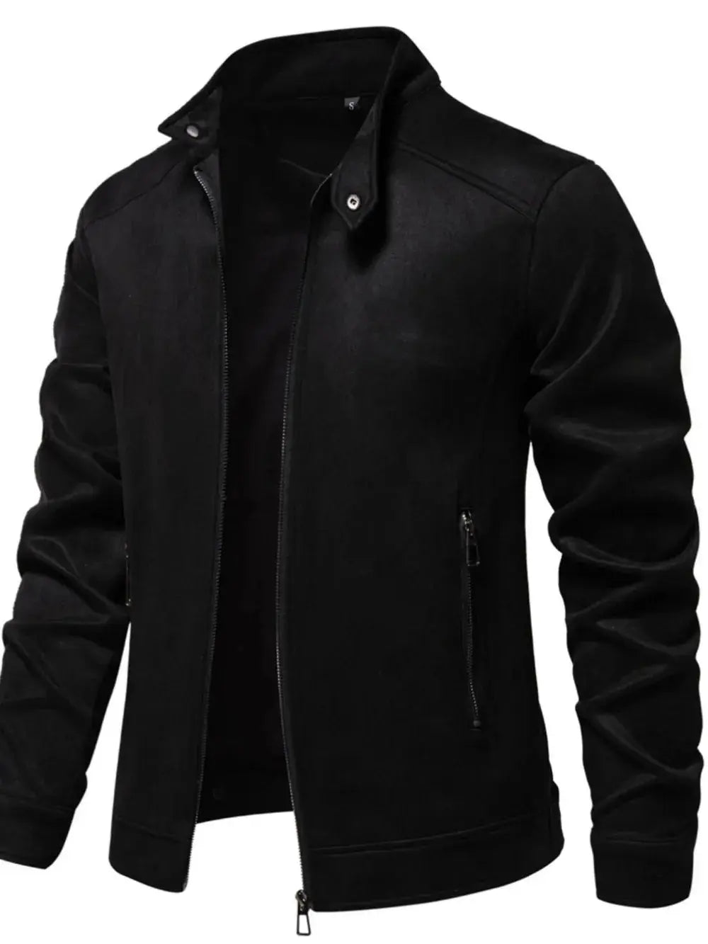 Men's Zip Up Long Sleeve Biker Jacket.