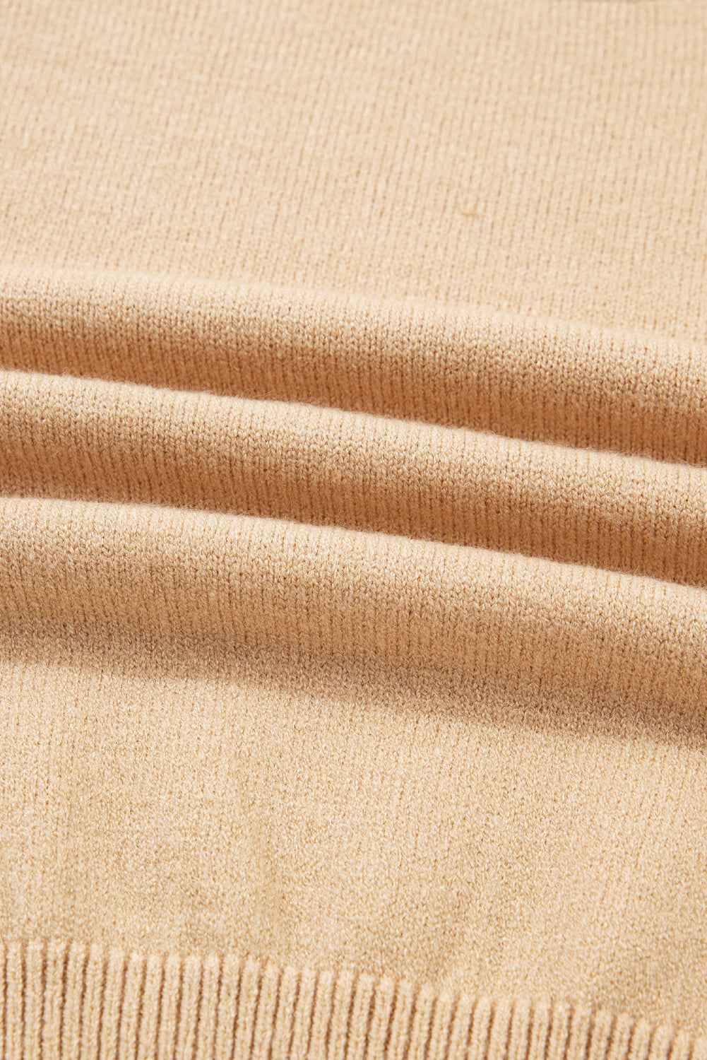 Smoke Gray High Neck Puff Sleeve Sweater Pleated Mini Skirt 2pcs Knitted Outfit