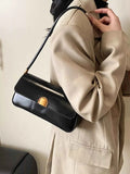 Retro Style Leather Shoulder Bag