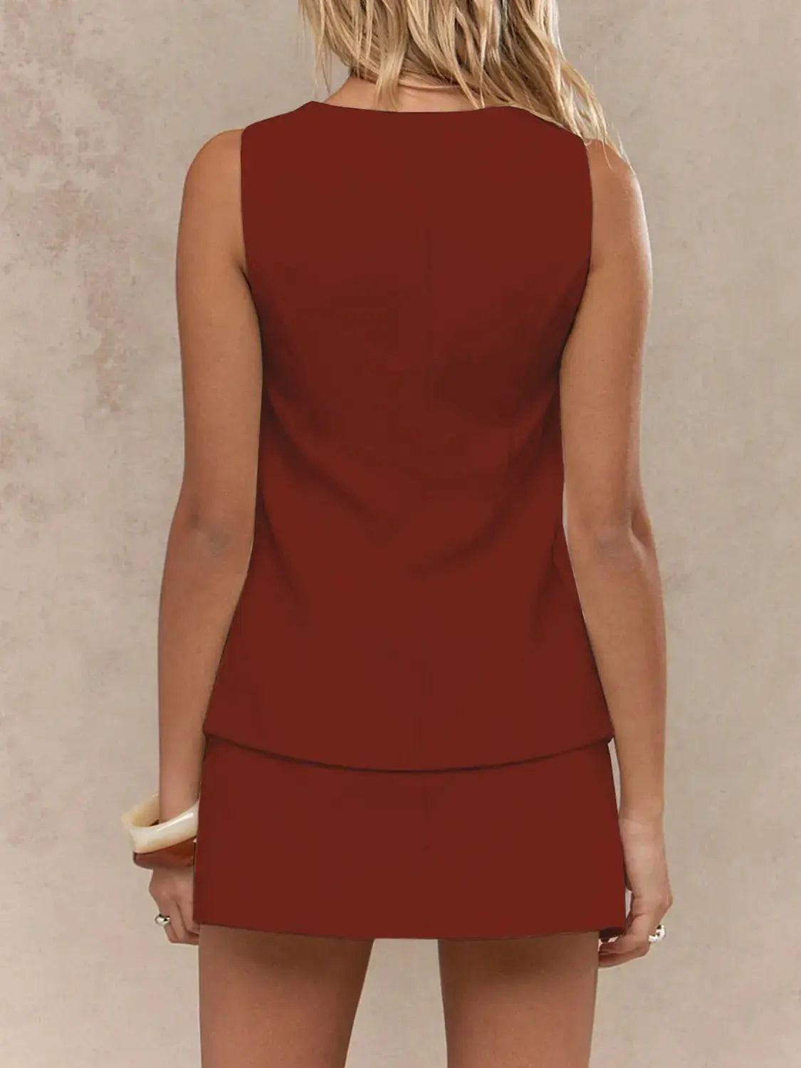 Square Neck Tank and Skirt WOMEN Set.