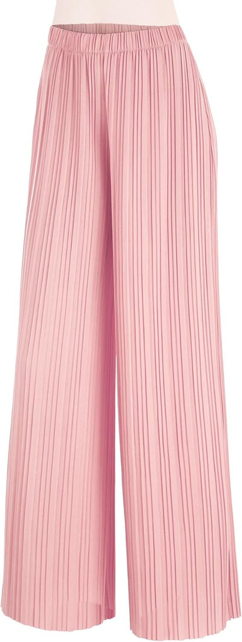 Made by Johnny Women'S Pleated Wide Leg Palazzo Pants with Drawstring