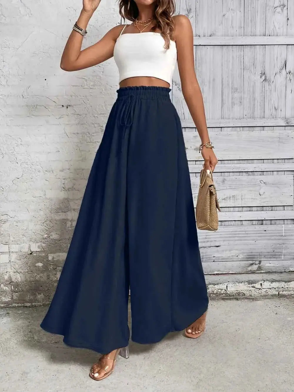 High Waist Wide Leg Pants.