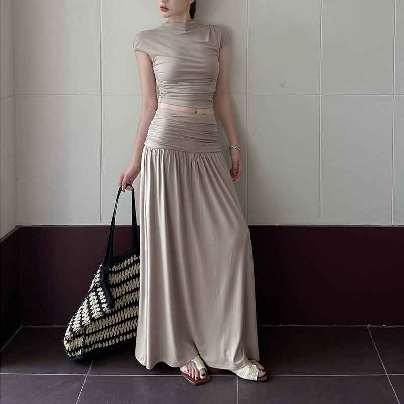 Slimming and slimming knit pure desire style design dress set