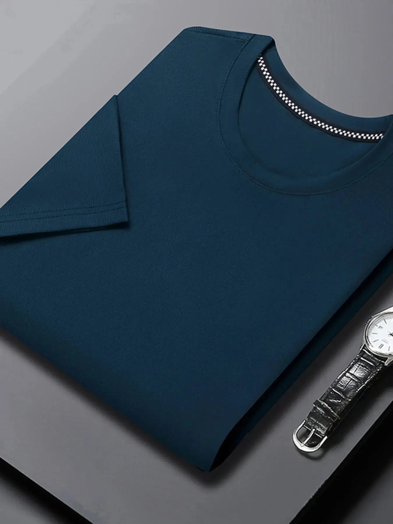 Men's Plus Size Breathable Short Sleeve T-Shirt.