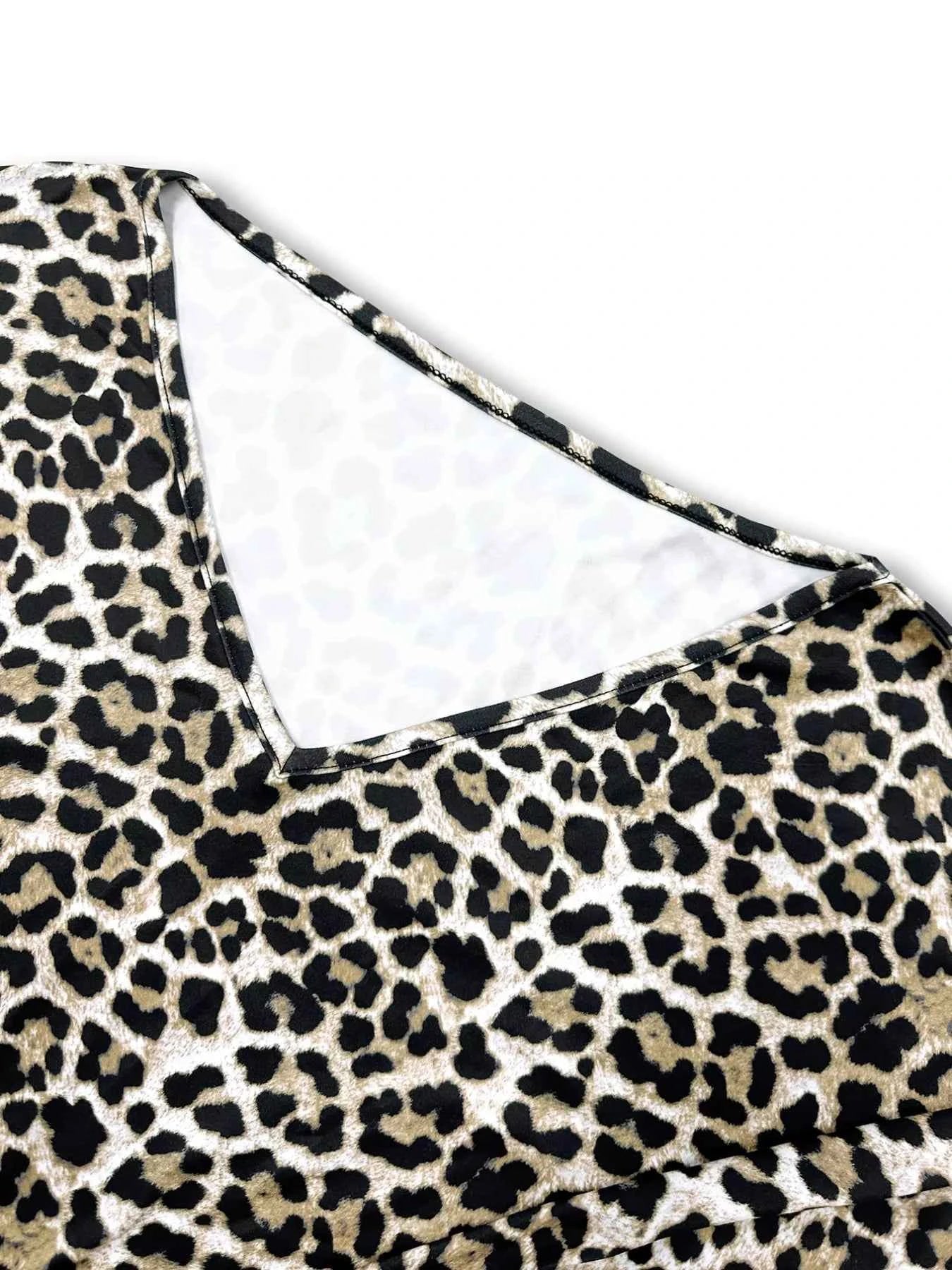 Leopard Print Top and Pants Set