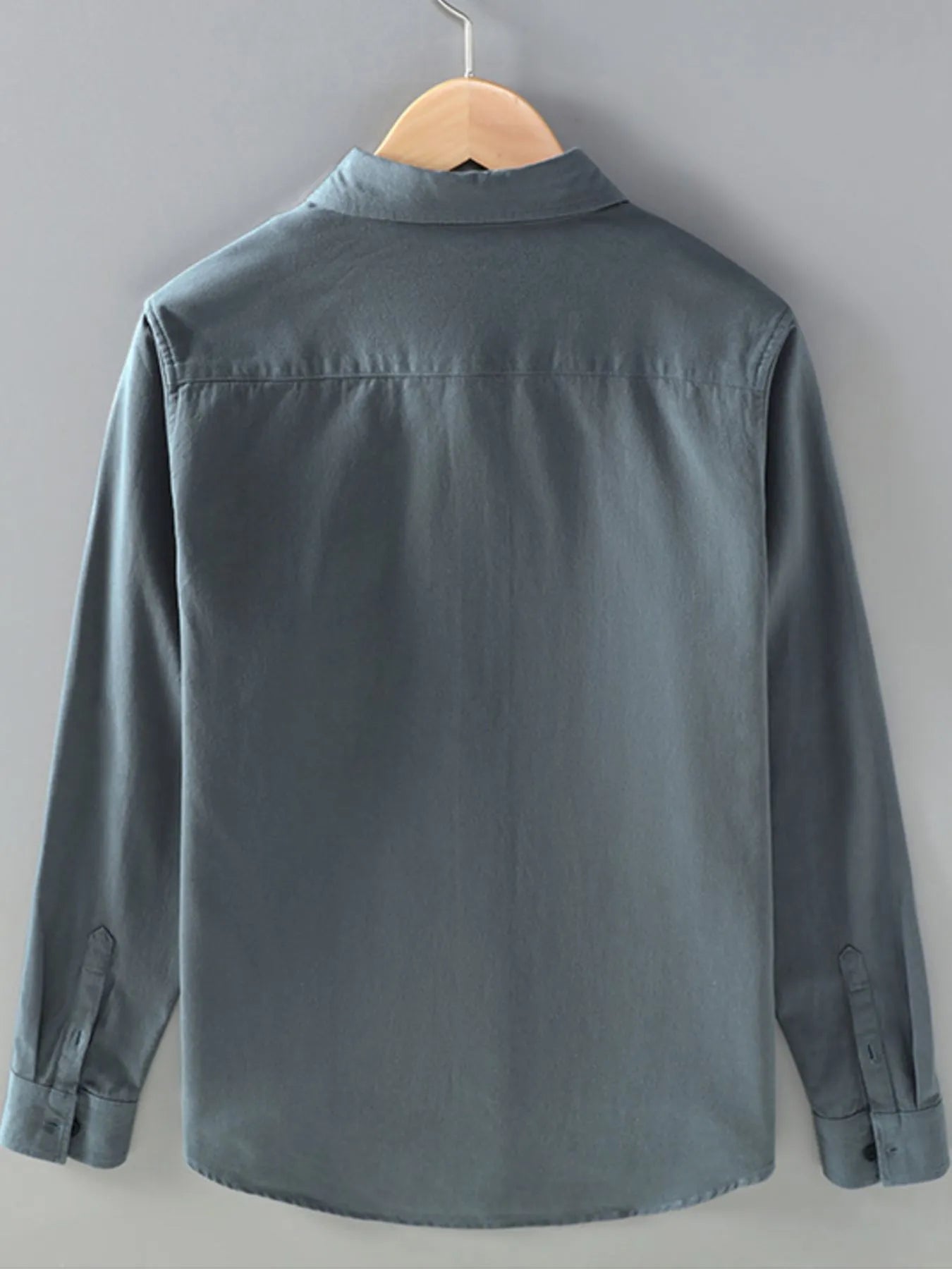 Men's Plus Size Button Up Long Sleeve Shirt.