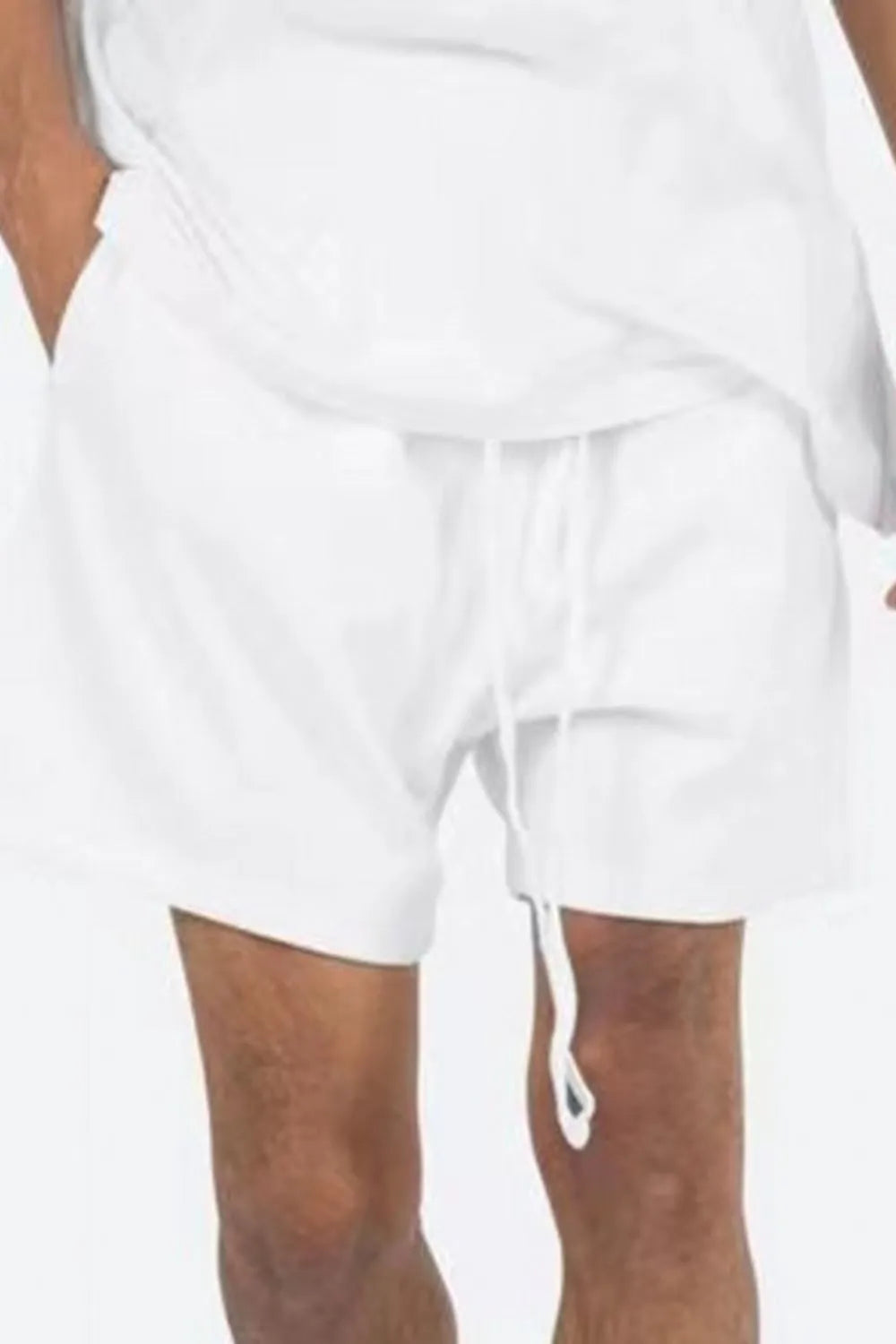 Men's Plus Size Drawstring Shorts.