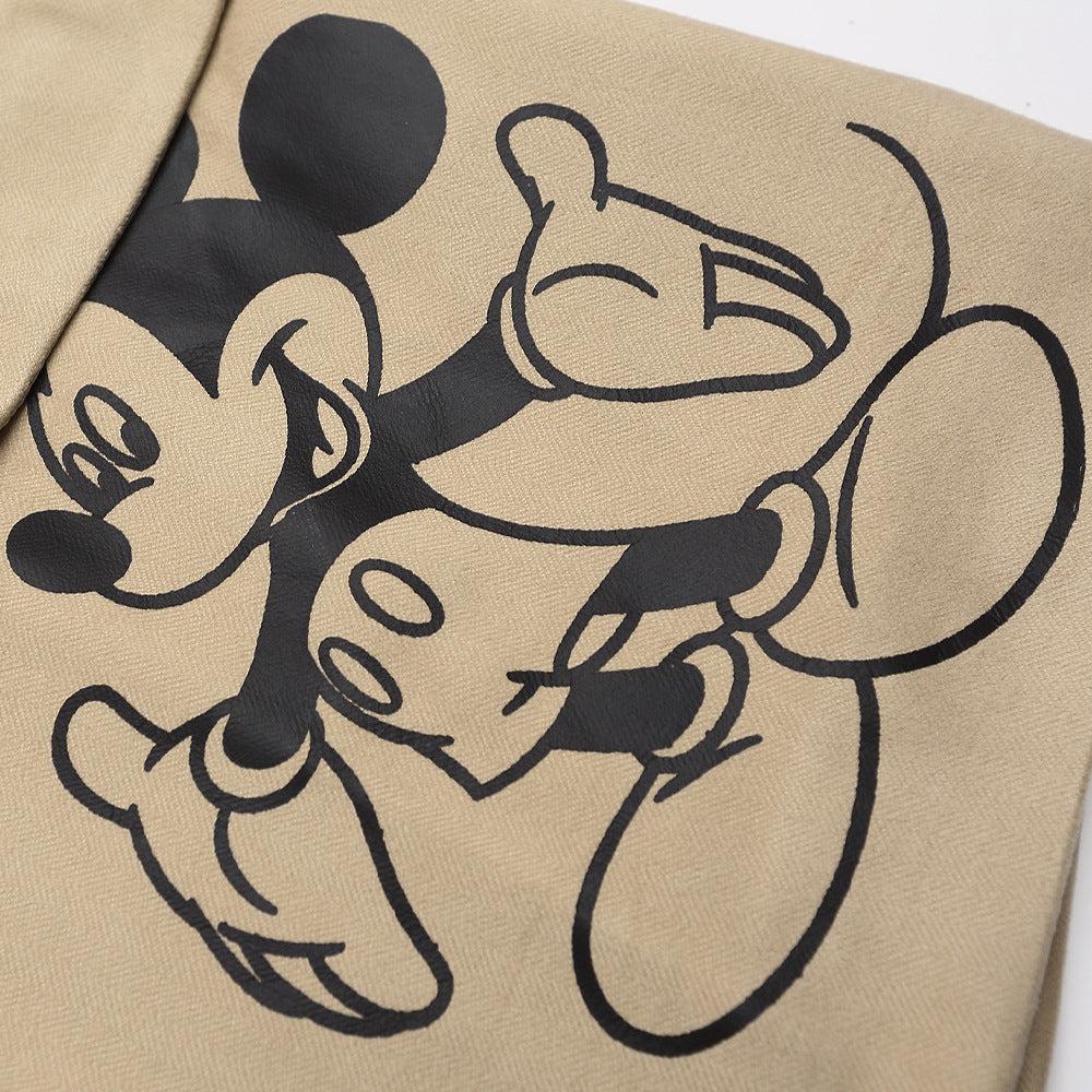 Cartoon Mickey Mouse printed jacket