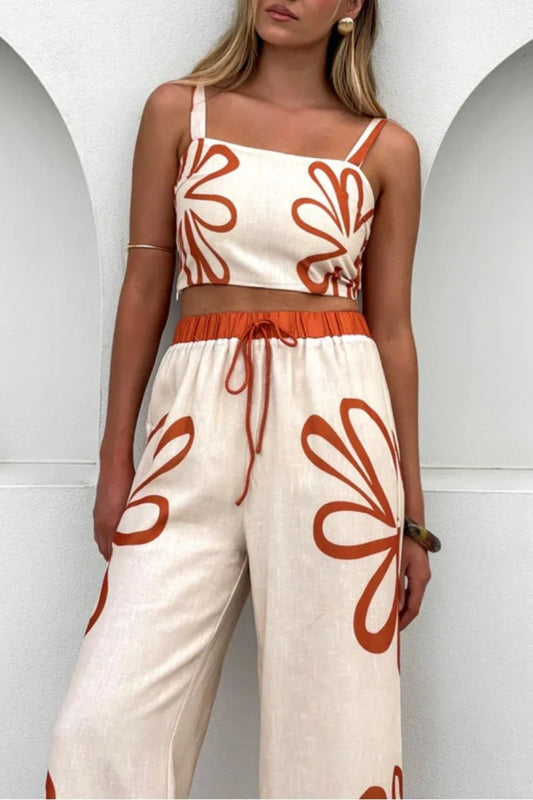 Square Neck Cami and Pants Set WOMEN - CHIC TB