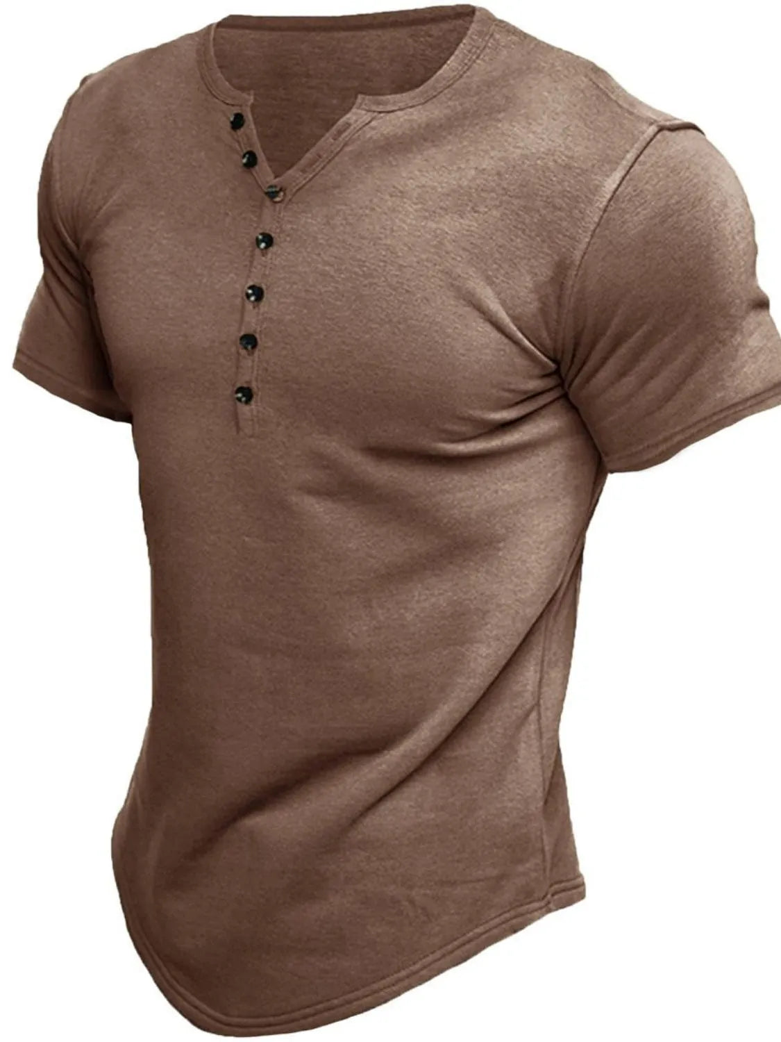 Button Detail Short Sleeve Polo for men.