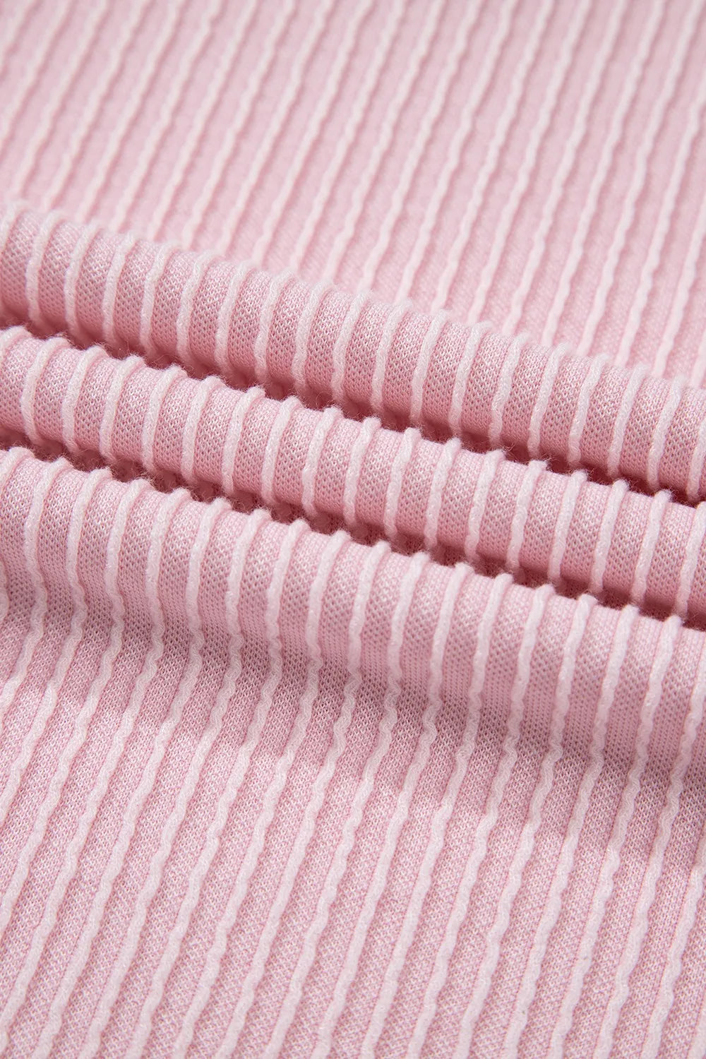 Contrast Round Neck Top and Pants Set.